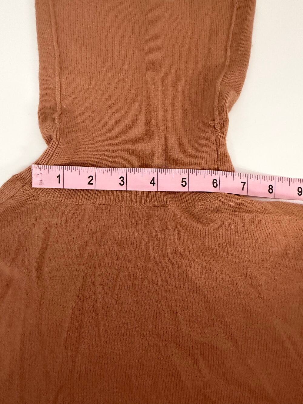BCBGMAXAZRIA Brown Turtleneck Long Sleeve Sweater (SMALL)